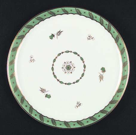 Georgian Light Green Dinner Plate