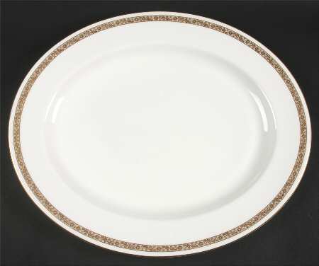 Golden Anniversary 15" Oval Serving Platter