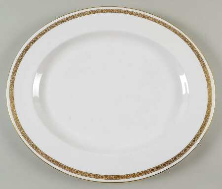 Golden Anniversary 17" Oval Serving Platter
