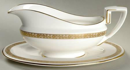 Golden Anniversary Gravy Boat & Underplate
