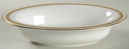 Golden Anniversary 10" Oval Vegetable Bowl