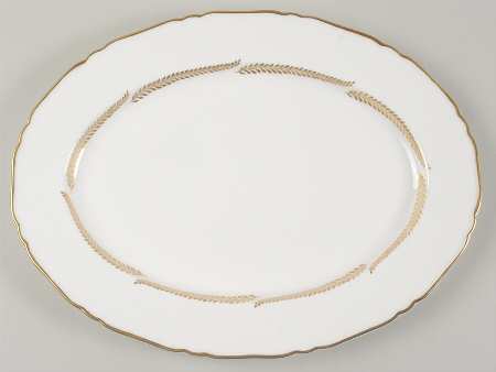 Golden Bracken 15" Oval Serving Platter