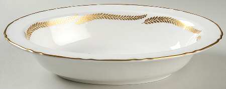 Golden Bracken 10" Oval Vegetable Bowl