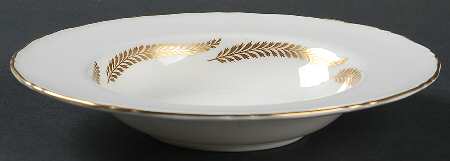 Golden Bracken Rim Soup Bowl
