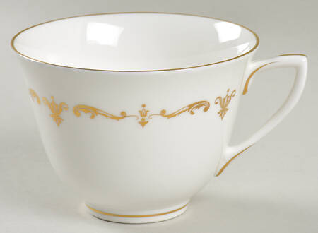 Gold Chantilly Footed Cup by Royal Worcester