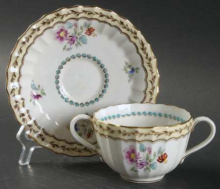 Granby Footed Bouillon Cup & Saucer
