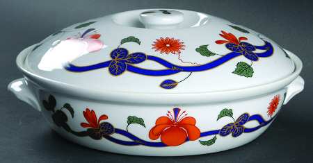 Grainger Imari 1 Qt Round Covered Casserole