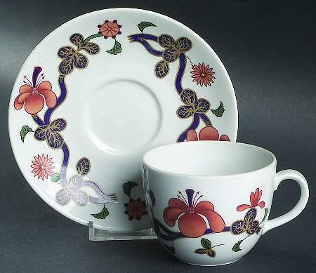 Grainger Imari Flat Cup & Saucer Set