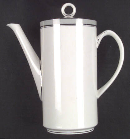 Grey Platinum Coffee Pot & Lid