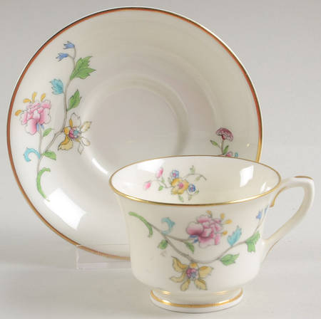Hampton Court Footed Demitasse Cup & Saucer Set