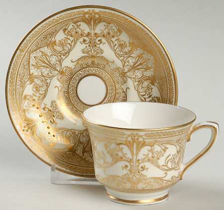 Harewood Footed Demitasse Cup & Saucer Set