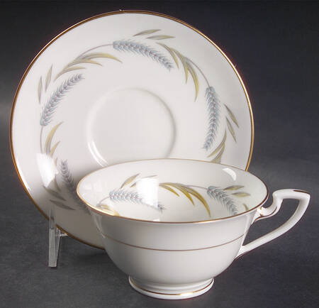 Harvest Ring Footed Cup & Saucer Set
