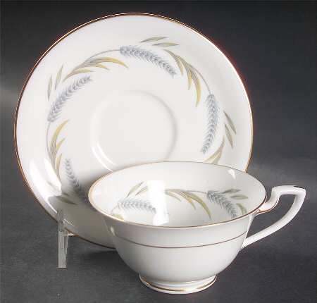 Harvest Ring Footed Cup & Saucer Set