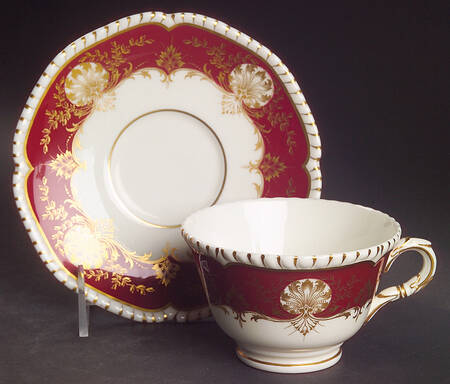 Hatfield Red Footed Cup & Saucer Set