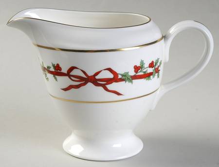 Holly Ribbons Creamer