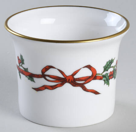 Holly Ribbons Votive Candleholder