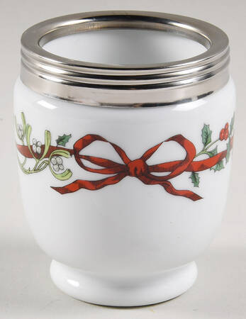 Holly Ribbons Egg Coddler No Lid