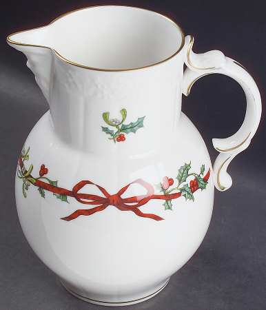 Holly Ribbons 24 Oz Jug