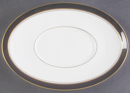 Howard Black (Gold Trim) Underplate for Gravy Boat