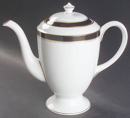 Howard Black (Gold Trim) Coffee Pot & Lid