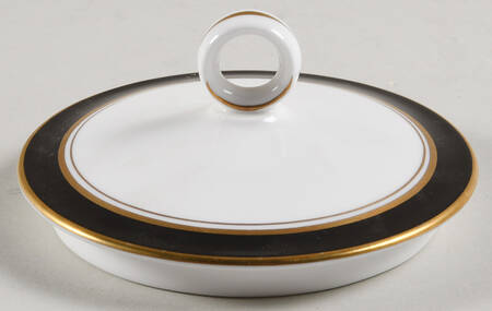 Howard Black (Gold Trim) Lid for Sugar Bowl