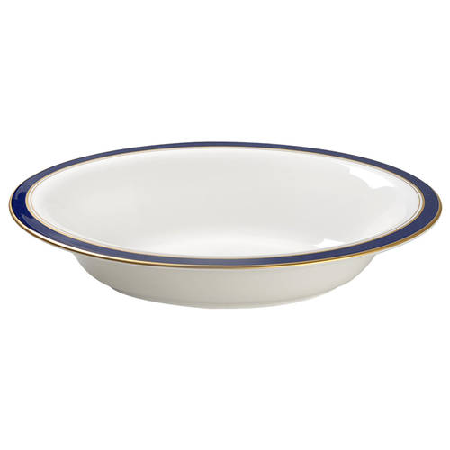 Howard-Cobalt Blue (Gold Trim) 10" Oval Vegetable Bowl
