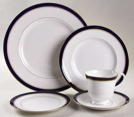 Howard-Cobalt Blue (Gold Trim) 40 Piece Estate Set