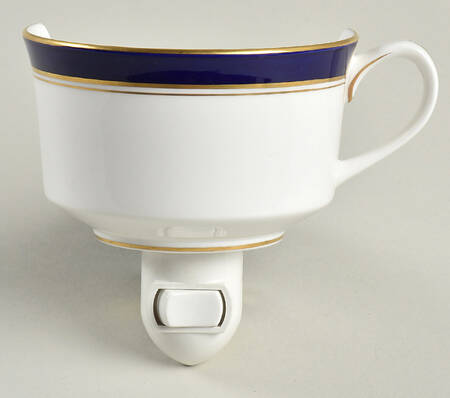 Howard-Cobalt Blue (Gold Trim) 1 5/8" + cup (H) Night Light/Cup HC