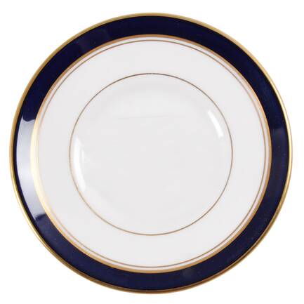 Howard-Cobalt Blue (Gold Trim) Saucer for Flat Demitasse Cup