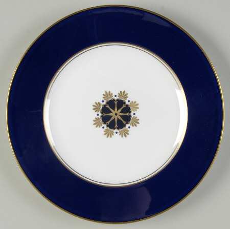 Howard-Cobalt Blue (Gold Trim) Accent Salad Plate