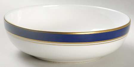 Howard-Cobalt Blue (Gold Trim) Fruit/Dessert (Sauce) Bowl