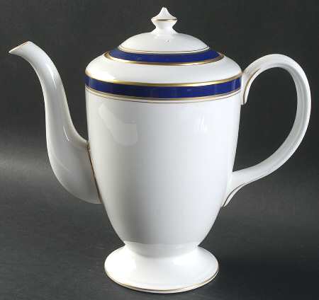 Howard-Cobalt Blue (Gold Trim) Coffee Pot & Lid