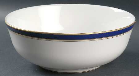 Howard-Cobalt Blue (Gold Trim) 9" Salad Serving Bowl