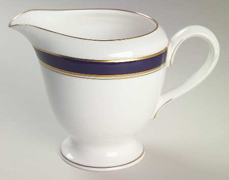 Howard-Cobalt Blue (Gold Trim) Creamer by Royal Worcester
