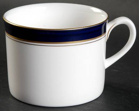 Howard-Cobalt Blue (Gold Trim) Flat Cup