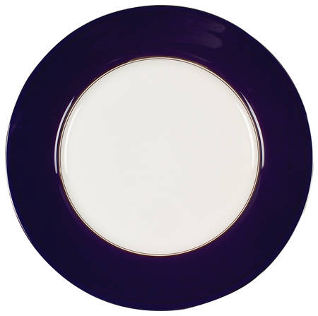Howard Cobalt Blue (Platinum Trim) Service Plate (Charger)