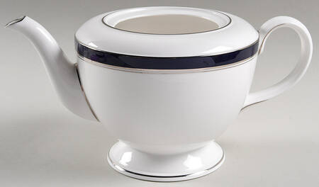 Howard Cobalt Blue (Platinum Trim) Teapot No Lid