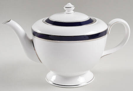 Howard Cobalt Blue (Platinum Trim) Teapot & Lid
