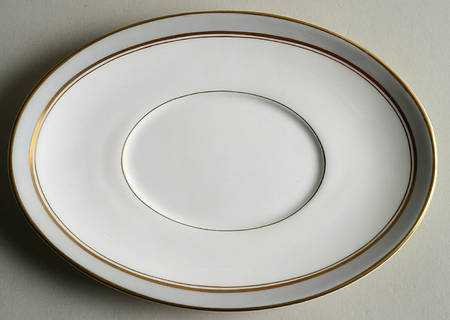 Howard Gray (Gold Trim) Underplate for Gravy Boat