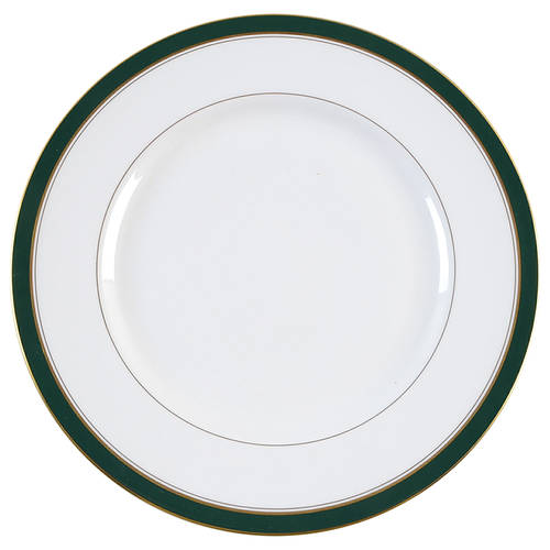 Howard Leather Green Dinner Plate
