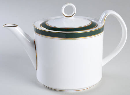 Howard Leather Green Teapot & Lid