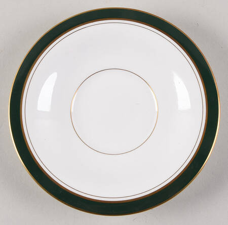 Howard Leather Green Saucer for Cream Soup Bowl