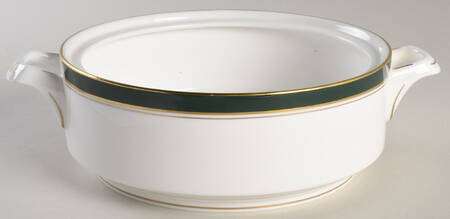 Howard Leather Green Round Vegetable No Lid