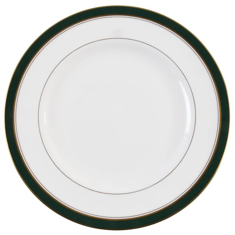 Howard Leather Green Luncheon Plate