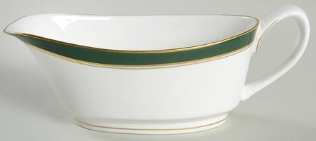 Howard Leather Green Gravy Boat