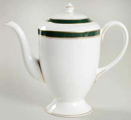 Howard Leather Green Coffee Pot & Lid