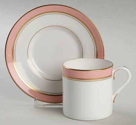Howard Rose Flat Demitasse Cup & Saucer Set