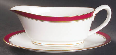 Howard Ruby Gravy Boat & Underplate