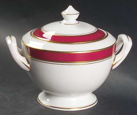 Howard Ruby Sugar Bowl & Lid