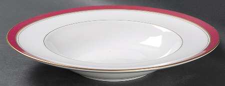 Howard Ruby Large Rim Soup Bowl
